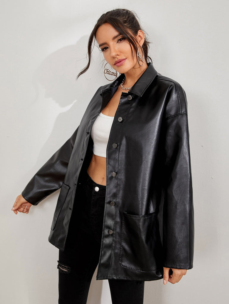 Lisa Leather Cardigan