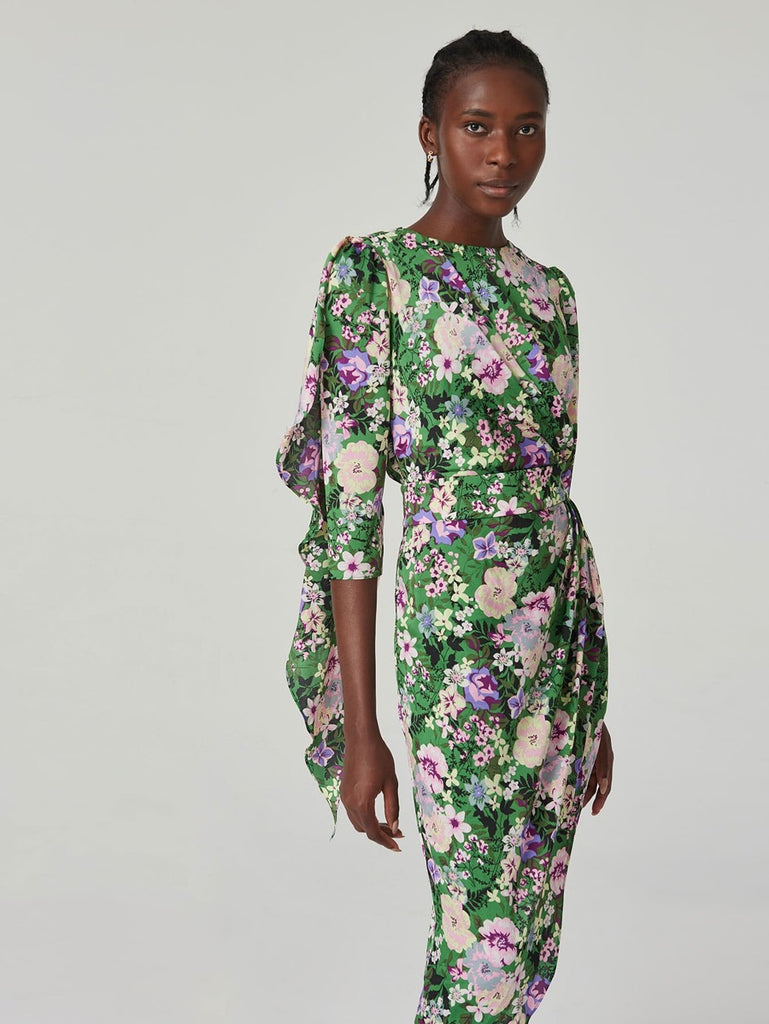 Be Myself FLORAL WRAP DRESS