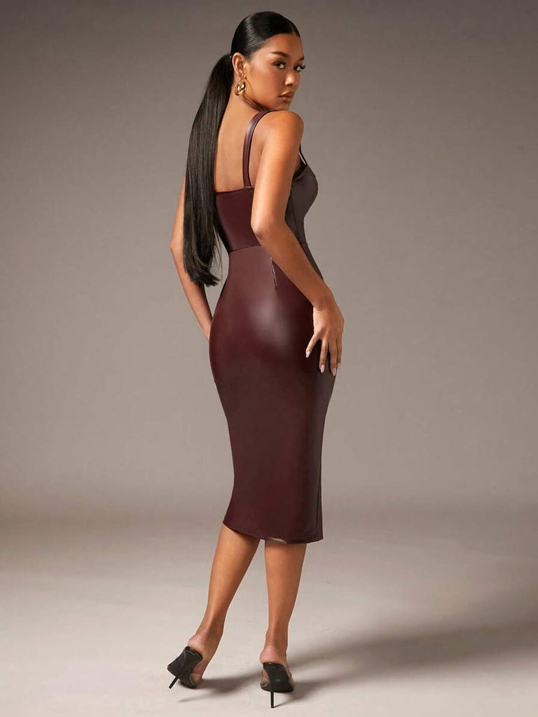 Arden Faux Leather Dress