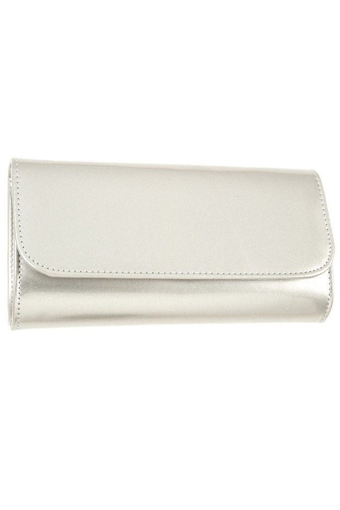 Patent detail clutch bag