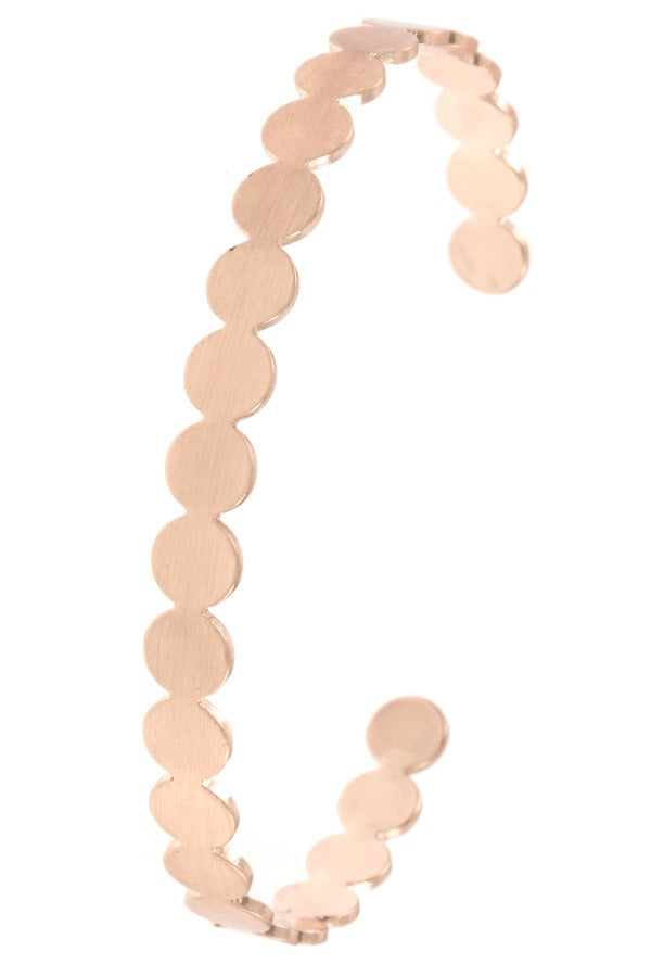 Circle link cuff bracelet