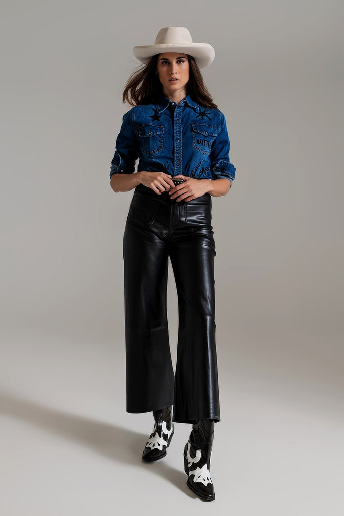 Tiffani Faux Leather Pants