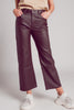 Mary Faux Leather Trousers