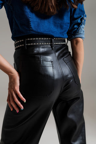 Tiffani Faux Leather Pants