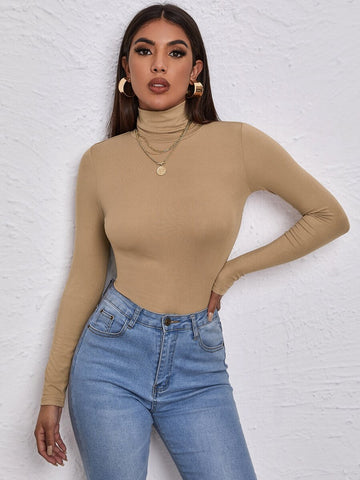Cuff Ribbed Knit Top