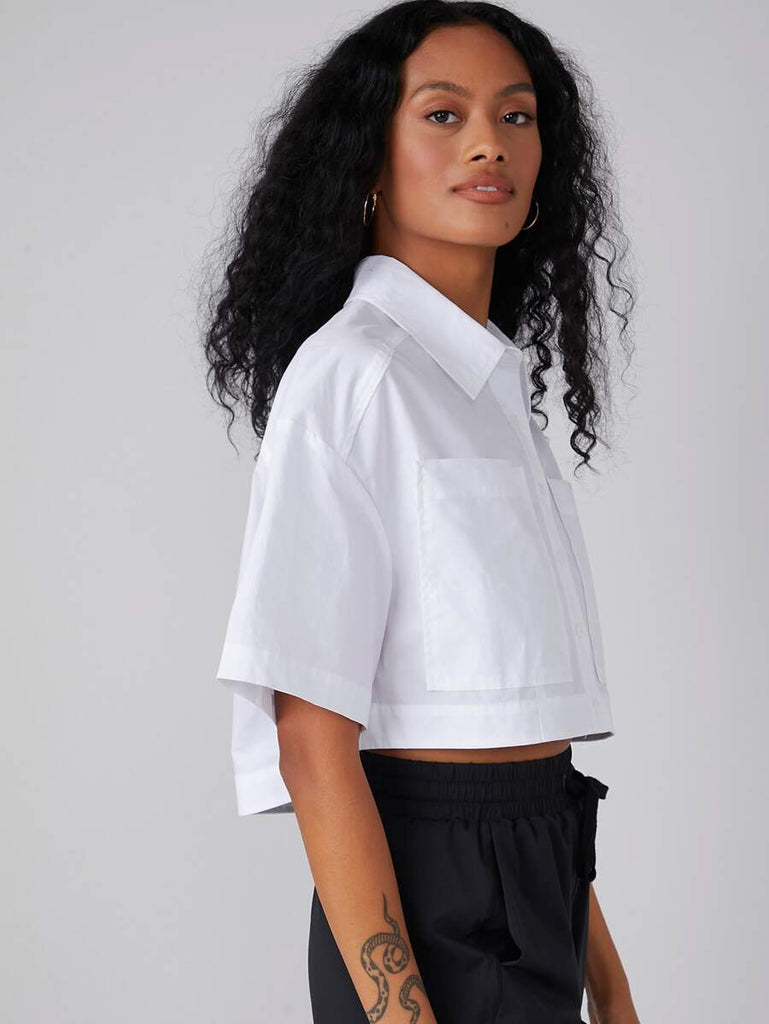 Meghan POCKET CROP BLOUSE