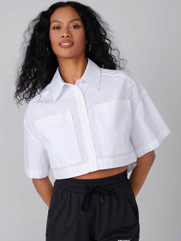 Meghan POCKET CROP BLOUSE