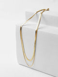 Peace 14K GOLD PLATED LAYERED NECKLACE