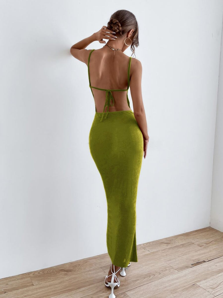 Eilli Backless Ruched Dress