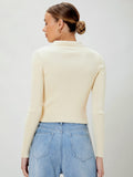 MOTF ECO RECYCLED POLYESTER CROPPED CARDIGAN