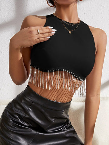 Chained out Crop Tee